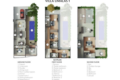 6 bedrooms Villa in Tampaksiring, Gianyar,  No. 9247 23