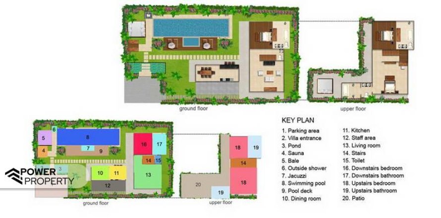 Вилла с 3 спальнями в Seminyak, Бадунг,  № 9109