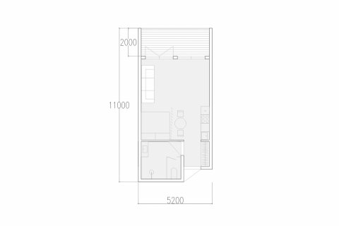 Планировка Квартиры «1BR-20» с 1 спальней в ЖК Parq Citadel