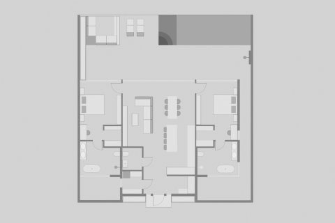 Villa floor plan «2BR-40», 2 bedrooms in Serenity Villas