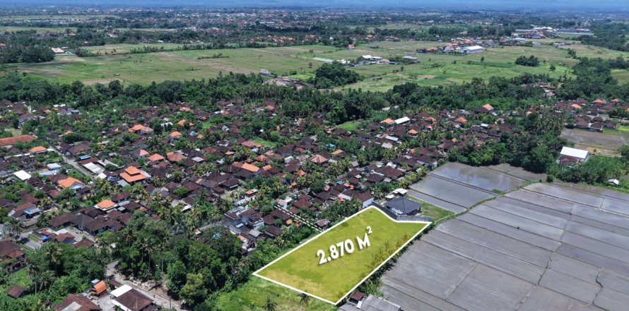 2870m2 Land in Kaba-Kaba, Kediri, Tabanan, Indonesia No. 9666