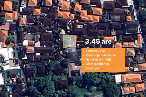Земельный участок в Seminyak, Бадунг, Индонезия № 10430