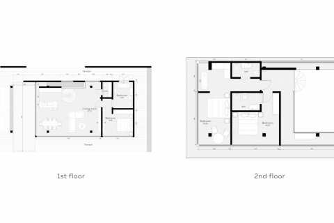 Планировка Виллы «3BR-48» с 3 спальнями в ЖК Ocean City