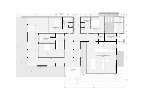 Планировка Виллы «3BR-49» с 3 спальнями в ЖК Ocean City