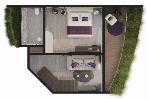 Пентхаус с 1 спальней в Melasti Arcade, Унгасан, Бадунг, Индонезия № 9945