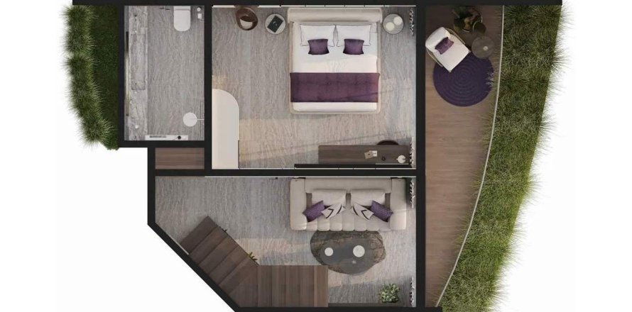 Пентхаус с 1 спальней в Melasti Arcade, Унгасан, Бадунг, Индонезия № 9945