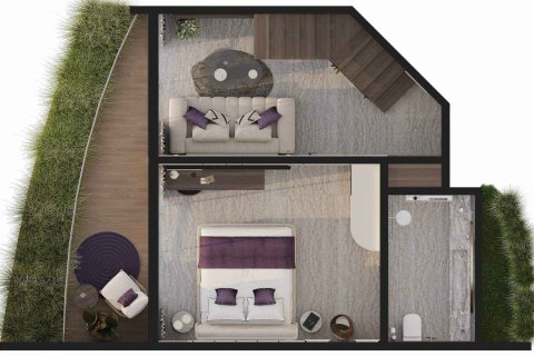 Пентхаус с 1 спальней в Melasti Arcade, Унгасан, Бадунг, Индонезия № 9946