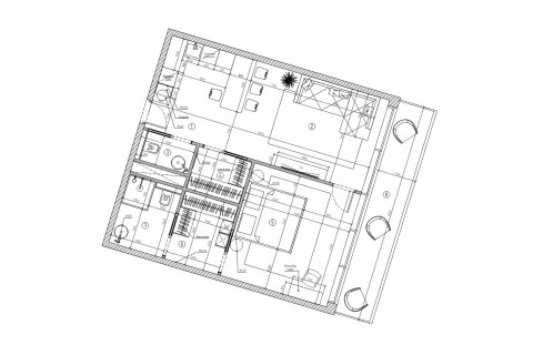 Apartment floor plan «1BR-11», 1 bedroom in Oceanspire Residence