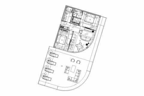 Apartment floor plan «2BR-13», 2 bedrooms in Oceanspire Residence