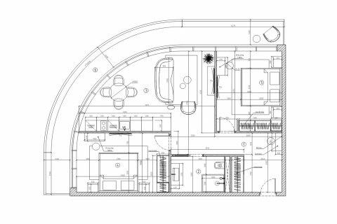 Apartment floor plan «2BR-14», 2 bedrooms in Oceanspire Residence