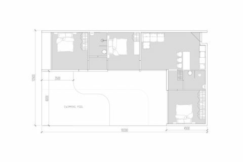 Планировка Виллы «3BR-27» с 3 спальнями в ЖК Parq Citadel