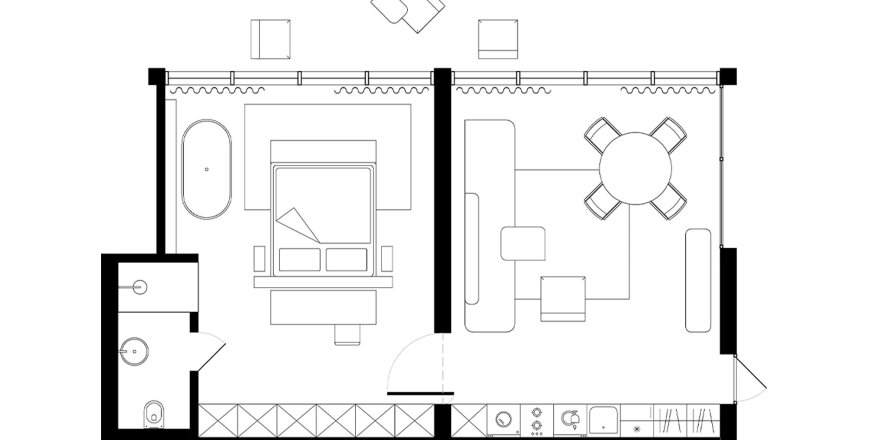 1 bedroom Apartment in The HEIGHTS Mengwi, Badung,  No. 9213