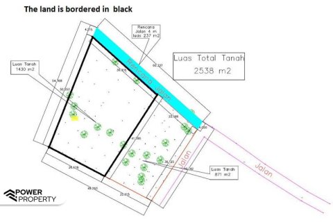 1430m2 Land in South Kuta, Badung, No. 9311 16