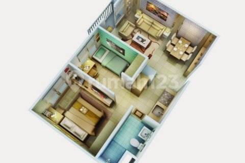 2 bedrooms Apartment in Kembangan, Jakarta, Indonesia No. 13405