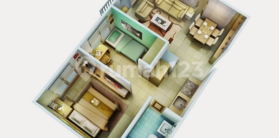 2 bedrooms Apartment in Kembangan, Jakarta, Indonesia No. 13405
