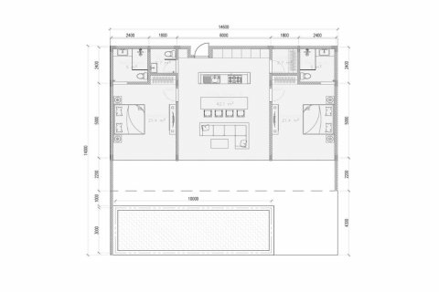 Планировка Виллы «2BR-31» с 2 спальнями в ЖК Parq Family