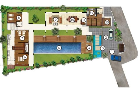 5 bedrooms Villa in Seminyak, Badung, No. 801 28