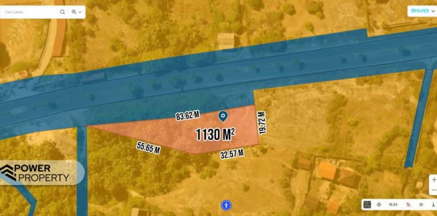 Земельный участок 1130м2 в Южная Кута, Бадунг, Индонезия № 8623