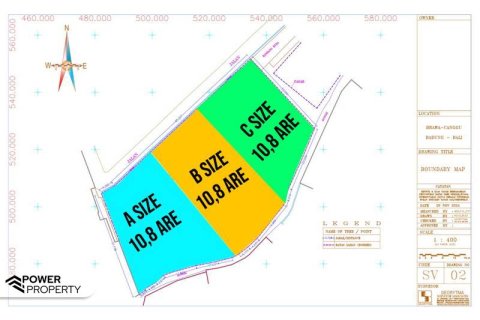 1080m2 Land in Canggu, Badung,  No. 9361 8
