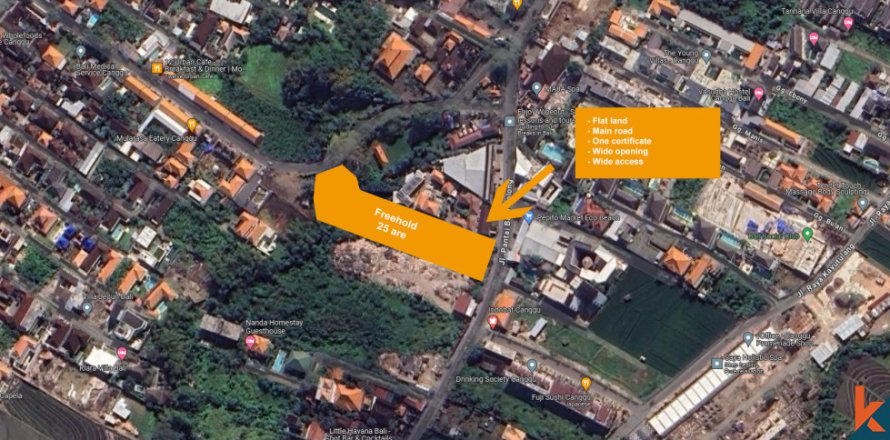 Земельный участок в Canggu, Бадунг, Индонезия № 11269